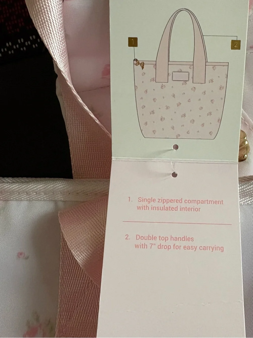 Love Shack Fancy x Target Quilted Pink Floral Tote Bag